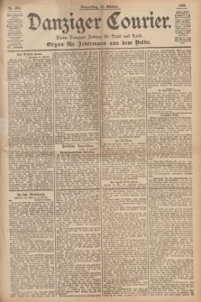 Danziger Courier : Kleine Danziger Zeitung für Stadt und Land : Organ für Jedermann aus dem Volke. Jg.15, Nr. 243 (15 Oktober 1896)