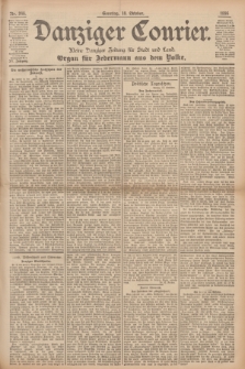 Danziger Courier : Kleine Danziger Zeitung für Stadt und Land : Organ für Jedermann aus dem Volke. Jg.15, Nr. 246 (18 Oktober 1896) + dod.