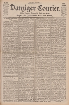 Danziger Courier : Kleine Danziger Zeitung für Stadt und Land : Organ für Jedermann aus dem Volke. Jg.15, Nr. 249 (22 Oktober 1896)