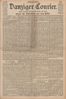 Danziger Courier : Kleine Danziger Zeitung für Stadt und Land : Organ für Jedermann aus dem Volke. Jg.15, Nr. 250 (23 Oktober 1896) + dod.