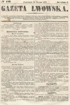 Gazeta Lwowska. 1857, nr 192