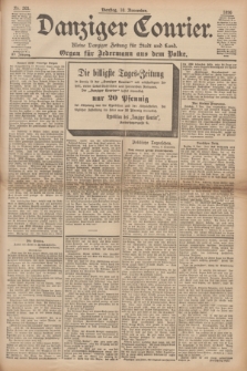 Danziger Courier : Kleine Danziger Zeitung für Stadt und Land : Organ für Jedermann aus dem Volke. Jg.15, Nr. 265 (10 November 1896)