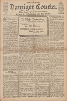 Danziger Courier : Kleine Danziger Zeitung für Stadt und Land : Organ für Jedermann aus dem Volke. Jg.15, Nr. 272 (18 November 1896)