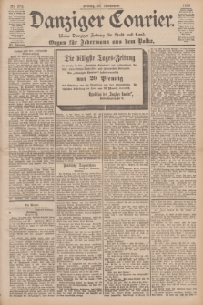 Danziger Courier : Kleine Danziger Zeitung für Stadt und Land : Organ für Jedermann aus dem Volke. Jg.15, Nr. 273 (20 November 1896) + dod.