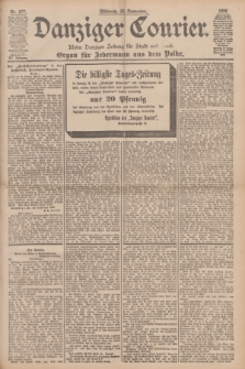 Danziger Courier : Kleine Danziger Zeitung für Stadt und Land : Organ für Jedermann aus dem Volke. Jg.15, Nr. 277 (25 November 1896)