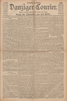 Danziger Courier : Kleine Danziger Zeitung für Stadt und Land : Organ für Jedermann aus dem Volke. Jg.15, Nr. 290 (10 Dezember 1896)
