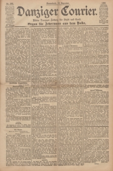 Danziger Courier : Kleine Danziger Zeitung für Stadt und Land : Organ für Jedermann aus dem Volke. Jg.15, Nr. 292 (12 Dezember 1896)