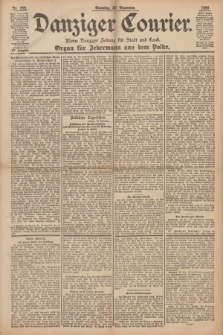 Danziger Courier : Kleine Danziger Zeitung für Stadt und Land : Organ für Jedermann aus dem Volke. Jg.15, Nr. 299 (20 Dezember 1896) + dod.