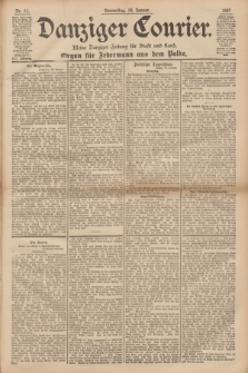 Danziger Courier : Kleine Danziger Zeitung für Stadt und Land : Organ für Jedermann aus dem Volke. Jg.16, Nr. 11 (14 Januar 1897)