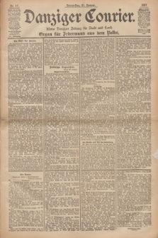 Danziger Courier : Kleine Danziger Zeitung für Stadt und Land : Organ für Jedermann aus dem Volke. Jg.16, Nr. 17 (21 Januar 1897)