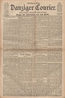 Danziger Courier : Kleine Danziger Zeitung für Stadt und Land : Organ für Jedermann aus dem Volke. Jg.16, Nr. 35 (11 Februar 1897)