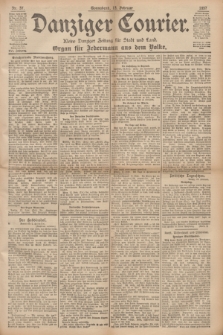 Danziger Courier : Kleine Danziger Zeitung für Stadt und Land : Organ für Jedermann aus dem Volke. Jg.16, Nr. 37 (13 Februar 1897)