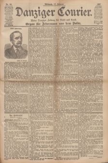 Danziger Courier : Kleine Danziger Zeitung für Stadt und Land : Organ für Jedermann aus dem Volke. Jg.16, Nr. 40 (17 Februar 1897)