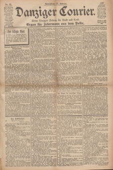 Danziger Courier : Kleine Danziger Zeitung für Stadt und Land : Organ für Jedermann aus dem Volke. Jg.16, Nr. 49 (27 Februar 1897)