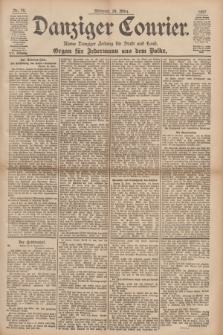 Danziger Courier : Kleine Danziger Zeitung für Stadt und Land : Organ für Jedermann aus dem Volke. Jg.16, Nr. 70 (24 März 1897)