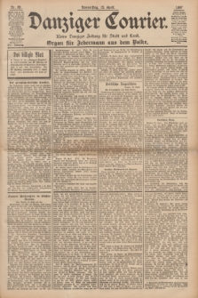 Danziger Courier : Kleine Danziger Zeitung für Stadt und Land : Organ für Jedermann aus dem Volke. Jg.16, Nr. 89 (15 April 1897)