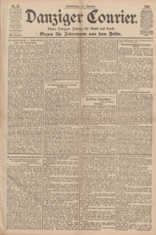 Danziger Courier : Kleine Danziger Zeitung für Stadt und Land : Organ für Jedermann aus dem Volke. Jg.17, Nr. 22 (27 Januar 1898)