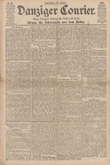 Danziger Courier : Kleine Danziger Zeitung für Stadt und Land : Organ für Jedermann aus dem Volke. Jg.17, Nr. 24 (29 Januar 1898)