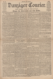 Danziger Courier : Kleine Danziger Zeitung für Stadt und Land : Organ für Jedermann aus dem Volke. Jg.17, Nr. 25 (30 Januar 1898) + dod.