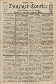 Danziger Courier : Kleine Danziger Zeitung für Stadt und Land : Organ für Jedermann aus dem Volke. Jg.17, Nr. 230 (1 Oktober 1898)