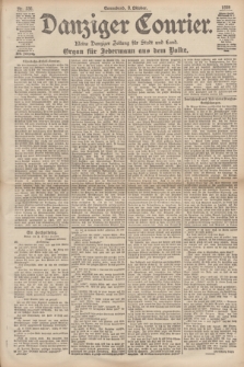 Danziger Courier : Kleine Danziger Zeitung für Stadt und Land : Organ für Jedermann aus dem Volke. Jg.17, Nr. 236 (8 Oktober 1898)