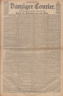 Danziger Courier : Kleine Danziger Zeitung für Stadt und Land : Organ für Jedermann aus dem Volke. Jg.17, Nr. 248 (22 Oktober 1898)