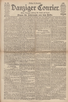 Danziger Courier : Kleine Danziger Zeitung für Stadt und Land : Organ für Jedermann aus dem Volke. Jg.17, Nr. 265 (11 November 1898)