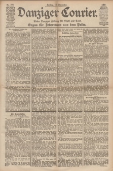 Danziger Courier : Kleine Danziger Zeitung für Stadt und Land : Organ für Jedermann aus dem Volke. Jg.17, Nr. 270 (18 November 1898)