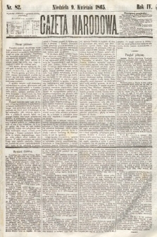 Gazeta Narodowa. 1865, nr 82