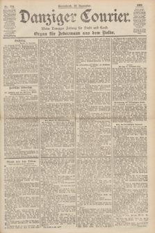 Danziger Courier : Kleine Danziger Zeitung für Stadt und Land : Organ für Jedermann aus dem Volke. Jg.18, Nr. 272 (18 November 1899)