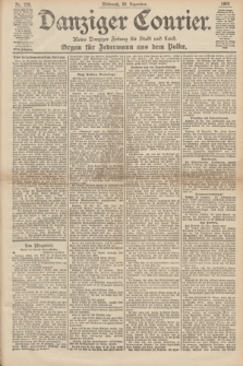 Danziger Courier : Kleine Danziger Zeitung für Stadt und Land : Organ für Jedermann aus dem Volke. Jg.18, Nr. 298 (20 Dezember 1899)