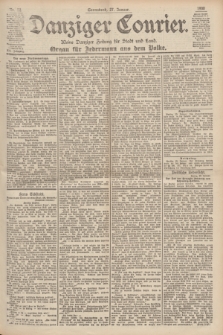 Danziger Courier : Kleine Danziger Zeitung für Stadt und Land : Organ für Jedermann aus dem Volke. Jg.19, Nr. 22 (27 Januar 1900)