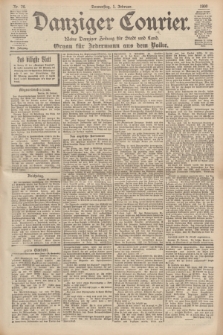 Danziger Courier : Kleine Danziger Zeitung für Stadt und Land : Organ für Jedermann aus dem Volke. Jg.19, Nr. 26 (1 Februar 1900)