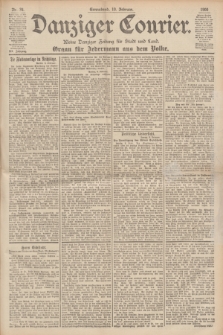 Danziger Courier : Kleine Danziger Zeitung für Stadt und Land : Organ für Jedermann aus dem Volke. Jg.19, Nr. 34 (10 Februar 1900)