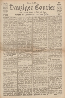 Danziger Courier : Kleine Danziger Zeitung für Stadt und Land : Organ für Jedermann aus dem Volke. Jg.19, Nr. 37 (14 Februar 1900)