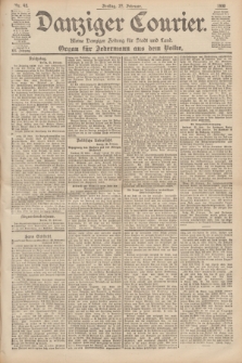 Danziger Courier : Kleine Danziger Zeitung für Stadt und Land : Organ für Jedermann aus dem Volke. Jg.19, Nr. 45 (23 Februar 1900)