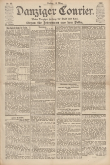 Danziger Courier : Kleine Danziger Zeitung für Stadt und Land : Organ für Jedermann aus dem Volke. Jg.19, Nr. 63 (16 März 1900)