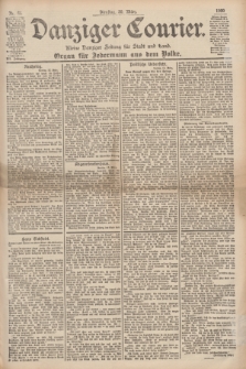Danziger Courier : Kleine Danziger Zeitung für Stadt und Land : Organ für Jedermann aus dem Volke. Jg.19, Nr. 66 (20 März 1900)