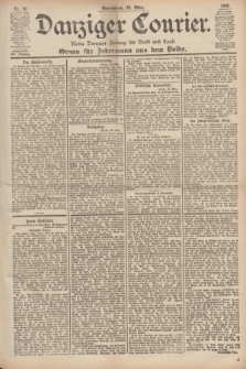 Danziger Courier : Kleine Danziger Zeitung für Stadt und Land : Organ für Jedermann aus dem Volke. Jg.19, Nr. 70 (24 März 1900)