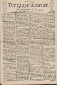 Danziger Courier : Kleine Danziger Zeitung für Stadt und Land : Organ für Jedermann aus dem Volke. Jg.19, Nr. 78 (3 April 1900)
