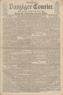 Danziger Courier : Kleine Danziger Zeitung für Stadt und Land : Organ für Jedermann aus dem Volke. Jg.19, Nr. 96 (26 April 1900)