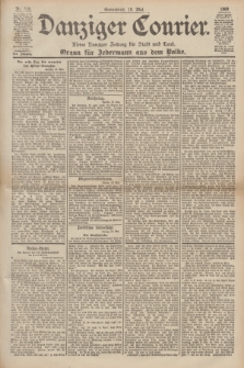 Danziger Courier : Kleine Danziger Zeitung für Stadt und Land : Organ für Jedermann aus dem Volke. Jg.19, Nr. 116 (19 Mai 1900)