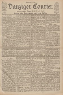 Danziger Courier : Kleine Danziger Zeitung für Stadt und Land : Organ für Jedermann aus dem Volke. Jg.19, Nr. 156 (7 Juli 1900)