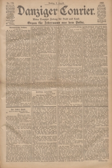 Danziger Courier : Kleine Danziger Zeitung für Stadt und Land : Organ für Jedermann aus dem Volke. Jg.19, Nr. 179 (3 August 1900)