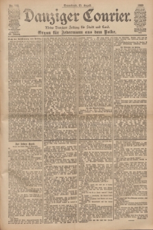 Danziger Courier : Kleine Danziger Zeitung für Stadt und Land : Organ für Jedermann aus dem Volke. Jg.19, Nr. 198 (25 August 1900)