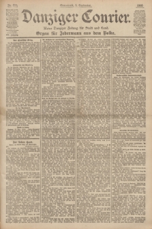 Danziger Courier : Kleine Danziger Zeitung für Stadt und Land : Organ für Jedermann aus dem Volke. Jg.19, Nr. 204 (1 September 1900)