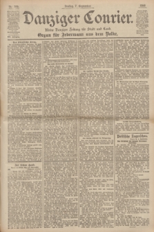 Danziger Courier : Kleine Danziger Zeitung für Stadt und Land : Organ für Jedermann aus dem Volke. Jg.19, Nr. 209 (7 September 1900)