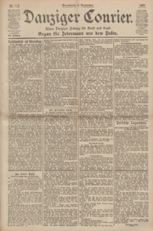 Danziger Courier : Kleine Danziger Zeitung für Stadt und Land : Organ für Jedermann aus dem Volke. Jg.19, Nr. 210 (8 September 1900)