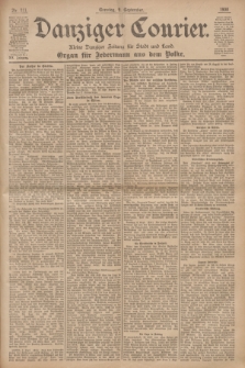 Danziger Courier : Kleine Danziger Zeitung für Stadt und Land : Organ für Jedermann aus dem Volke. Jg.19, Nr. 211 (9 September 1900) + dod.
