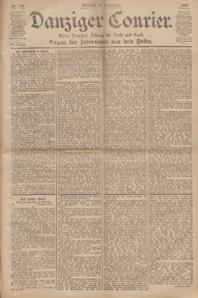 Danziger Courier : Kleine Danziger Zeitung für Stadt und Land : Organ für Jedermann aus dem Volke. Jg.19, Nr. 219 (19 September 1900)